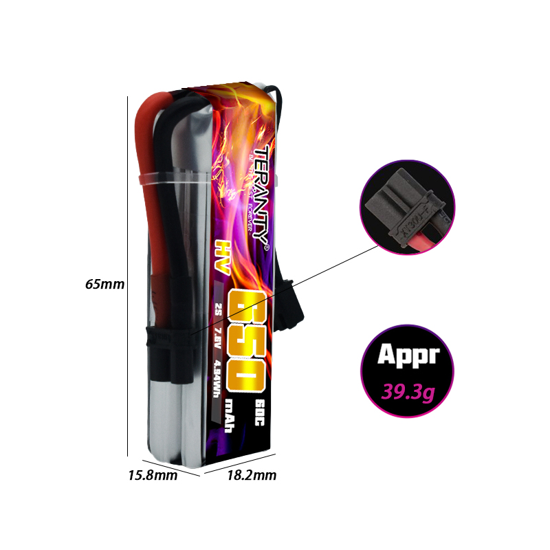 2/4/6/10 STUKS TERANTY 650mAh  - Fpv Drone Kit recensie en prijs