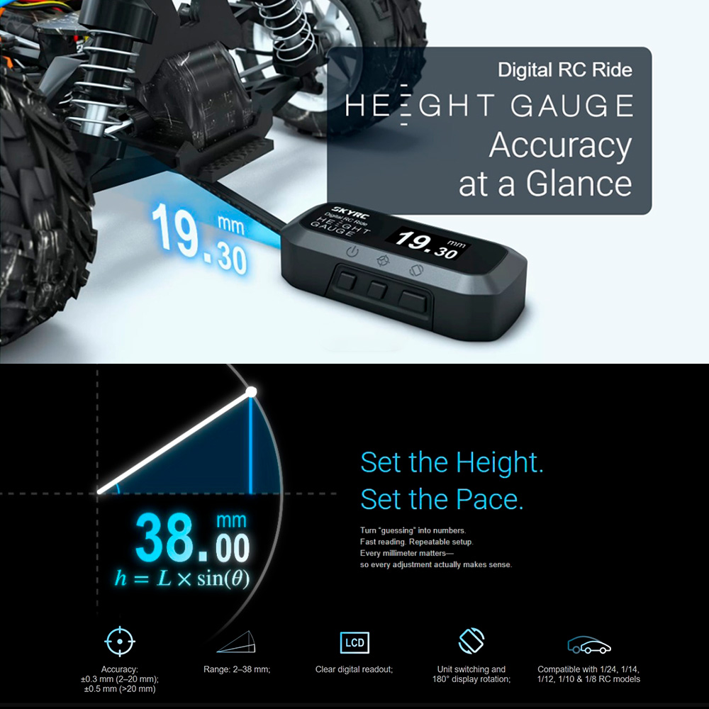 SkyRC RC Ride Height Gauge Dig - Fpv Drone Tool Kit recensie en prijs